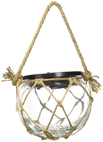 Moonrays Solar LED Buoy Hanging Light Made Of Glass (White)