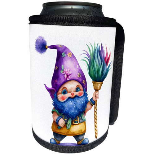3dRose Cute Mardi Gras Gnome Illustration - Can Cooler Bottle Wrap (cc-378074-1) 3dRose Cute Mardi Gras Gnome Illustration - Can Cooler Bottle Wrap (cc-378074-1)