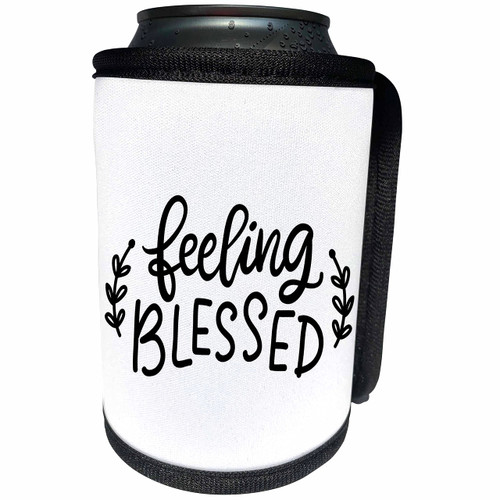 3dRose 3dRose - Rosette - Bible Verse - Feeling Blessed - Can Cooler Bottle Wrap (cc-362631-1)