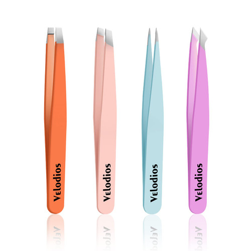 Velodios Tweezers for Women and men, Professional Precision Tweezers for Eyebrows, Pointed and Slant Tweezers for Facial Hair, Splinter and Ingrown Hair Removal, Stainless Steel Tweezers Set Velodios Tweezers for Women and men, Professional Precision Tweezers for Eyebrows, Pointed and Slant Tweezers for Facial Hair, Splinter and Ingrown Hair Removal, Stainless Steel Tweezers Set