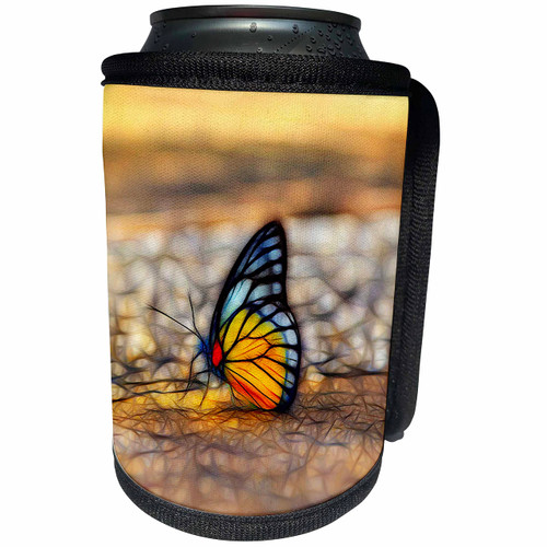 3dRose Pretty Orange and Blue Butterfly Image Of Light... - Can Cooler Bottle Wrap (cc-365066-1) 3dRose Pretty Orange and Blue Butterfly Image Of Light... - Can Cooler Bottle Wrap (cc-365066-1)