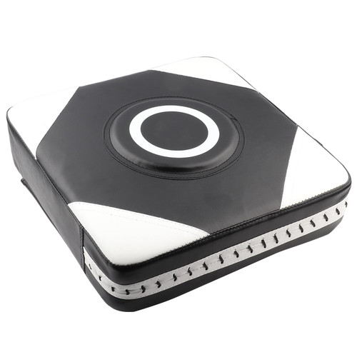 Durable PU Wall Punch Training Bag, Boxing Focus Target, Wall Mounted Fighting Pad for Sanda, Taekwondo Enthusiasts (Black and White)