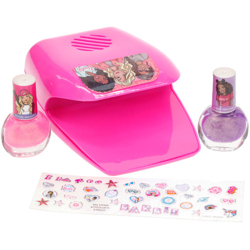 Townley Girl Barbie Non-Toxic Peel-Off Nail Polish Set with Nail Dryer for Girls, Batteries Not Included, Ages 3+ Townley Girl Barbie Non-Toxic Peel-Off Nail Polish Set with Nail Dryer for Girls, Batteries Not Included, Ages 3+