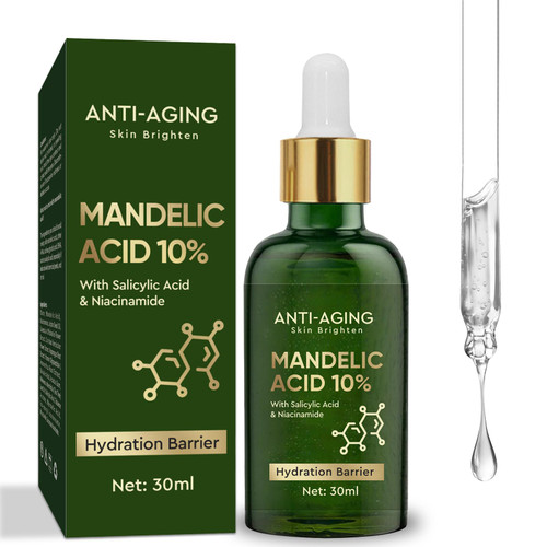 Mandelic Acid 10%, Facial Toner with Salicylic Acid & Niacinamide, Gentle Skin Exfoliant Peel Solution for Dark Spots, Blackheads, Enlarged Pores Mandelic Acid 10%, Facial Toner with Salicylic Acid & Niacinamide, Gentle Skin Exfoliant Peel Solution for Dark Spots, Blackheads, Enlarged Pores