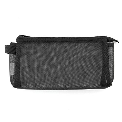 MUJI NYLON PEN CASE WITH GUSSET BLACK