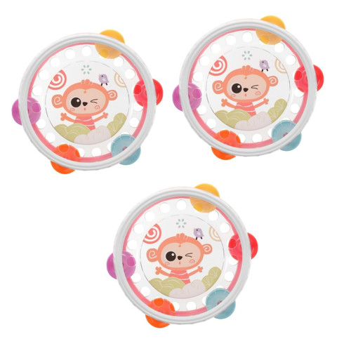 Toyvian 3pcs Children Clapping Tambourine Hand Bells Adukt Toys Cute Tambourines Tambourine for Adults Hand Knocking Toy Percussion Plastic Hand Crank Pink Baby Toyvian 3pcs Children Clapping Tambourine Hand Bells Adukt Toys Cute Tambourines Tambourine for Adults Hand Knocking Toy Percussion Plastic Hand Crank Pink Baby