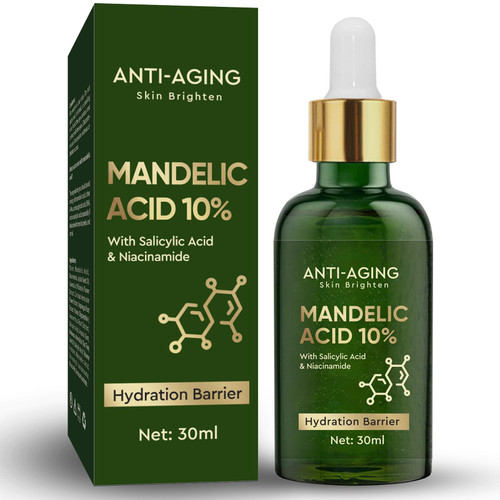 Mandelic Acid 10% with Salicylic Acid 2%, AHA BHA Exfoliating Facial Serum for Dark Spots, Blackheads, Enlarged Pores, Wrinkles Mandelic Acid 10% with Salicylic Acid 2%, AHA BHA Exfoliating Facial Serum for Dark Spots, Blackheads, Enlarged Pores, Wrinkles