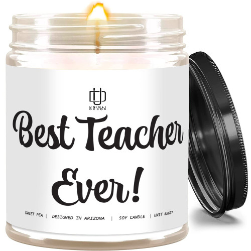 Candle for Teacher - Teacher Candles Bulk - Candles for Teachers Gifts, Funny Teacher Gifts Candle, Teacher Appreciation Candle, Teacher Last Nerve Candle, Cool Novelty Candles Teacher Gifts for Women