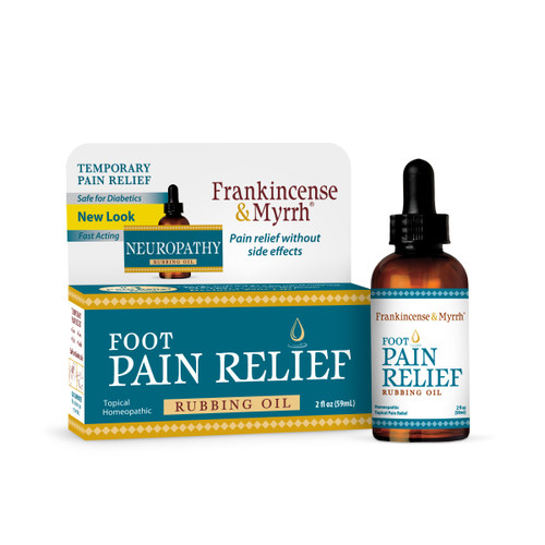 Frankincense & Myrrh Foot Pain Relief Rubbing Oil - Nerve Pain Relief Rubbing Oil with Essential Oils, 2 Fl. Oz. Maximum Strength Foot Pain Relief