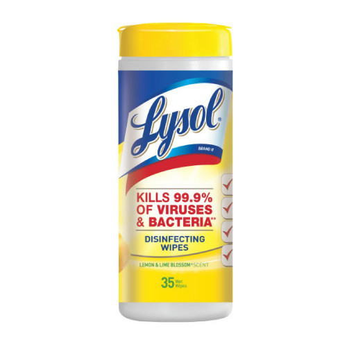 Lysol Disinfecting Wipes, Lemon & Lime Blossom, 35ct (Pack of 6)