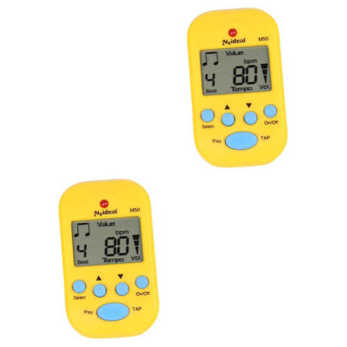 SUPVOX 2pcs Guitar Tuners Digital Guitar Tuner Electronic Tuner Guitar Metronome Musical Instruments Metronome Drum Metronome Chromatic Tuner Accurate Metronome Saxophone M50 Violin