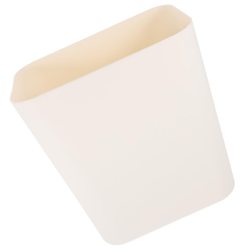 Ciieeo Garbage Can Slim Kitchen Bin Small Waste Basket Kitchen Trash Can Paper Waste Basket Bedside Trash Can Garbage Container Bin Bins Office Plastic Wastebasket White High Capacity