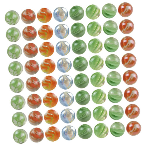 ERINGOGO 100pcs Marbles Glass Child Game Console Cobblestone
