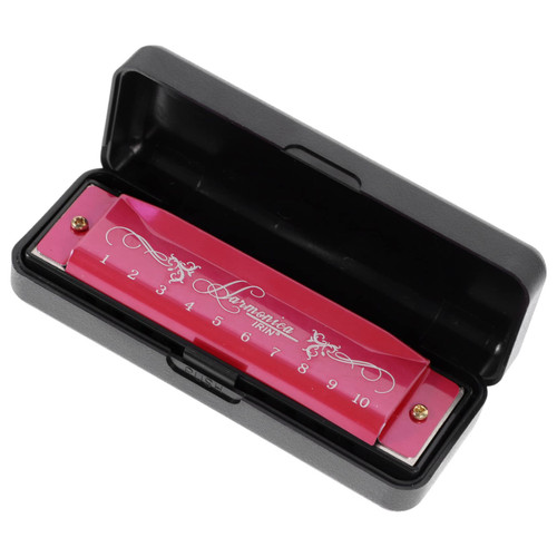 VICASKY 4pcs Harmonica c Key Blues Harmonica Colorful Harmonica 10 Hole Harmonica 10 Holes Harmonica Blues Harp Harmonica 10 Hole Key c Musical Instrument Accordion Metal Abs Horn Child