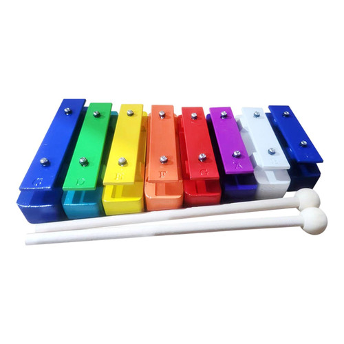 Badiman Musical Xylophone 8 Note Glockenspiel for Children Learning Music Instrument Resonator Bells for Preschool Kids Boys Girls
