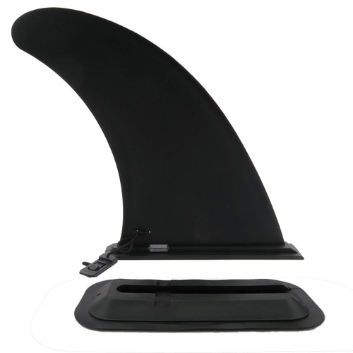 AQUBONA Surfboard Fin, Center Paddle Board Fin, 8 Feet Quick Release Detachable Inflatable Paddleboard Fin, Suitable for Longboard, Surfboard Paddleboard, Black