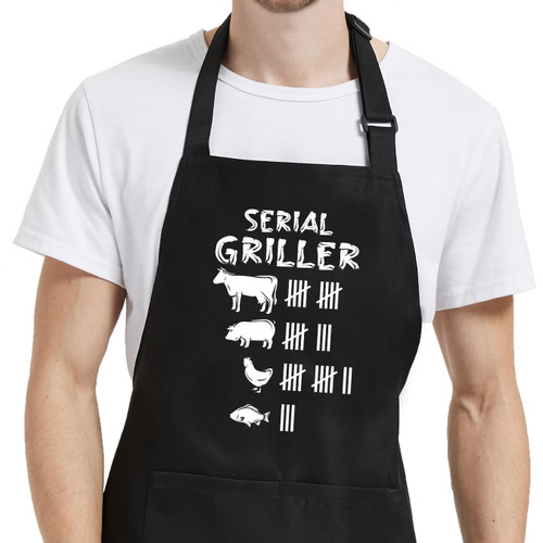Funny Aprons for Men, Mens Aprons for Cooking BBQ Kitchen, Grilling Gifts for Men Him Chef Fathers Day, Birthday Gifts for Husband Dad