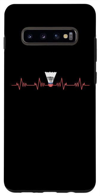 Galaxy S10+ Badminton Heartbeat Player Shuttlecock Badminton Cool Case
