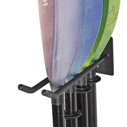 HIKULA Kayak Paddle Rack Holders Covered with PE Material, Paddle Storage Wall Racks for Kayak Paddles/Sup Paddles/Canoe Paddles/Dragon Boat Oars