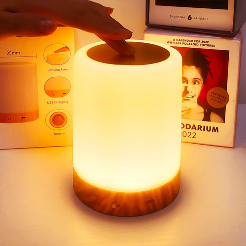 TLAOTNIY Night Lights?Kids Night Light?Touch lamp & 13 Color Changing RGB for Kids Bedside/Room/Bedroom Changing LED Table Lamp