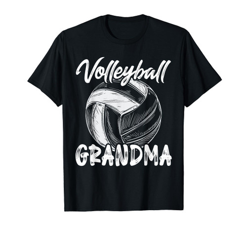 Volleyball Grandma For Women Family Matching Players Team T-Shirt