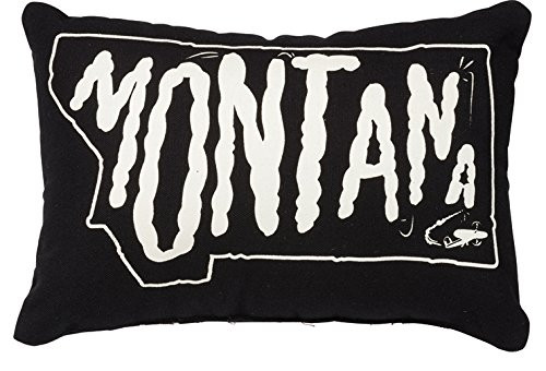 Primitives by Kathy Home State Montana Decorative Throw Pillow, 12 x 8-Inch,