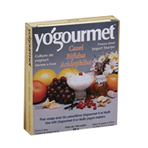 Yogourmet Casei Bifidus Acidophilus Probiotic Yogurt Starter, 1 Ounce, 6-Count Boxes (Pack of 2)