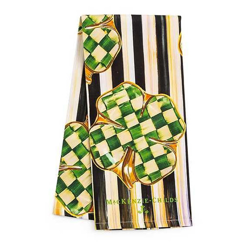 MACKENZIE-CHILDS Dancing Clovers Dish Towel