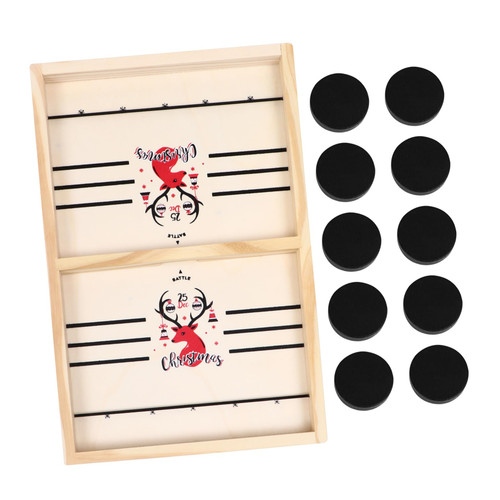 SAFIGLE 1 Set Catapult Chess Wooden Toys Kids Playset Desktop Toys Wooden Chess Board Wood Toys Toy for Kids Toys for Kids Air Hockey Puck Football Toys Desktop Board Game Child Double War
