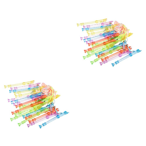 Vaguelly 40 Pcs Children's Clarinet Beginner Clarinet Plastic Flutes Mini Tape Recorder Kid Instrument Plastic Clarinet Adults Clarinet Children Wind Instrument Major Musical Instrument Abs