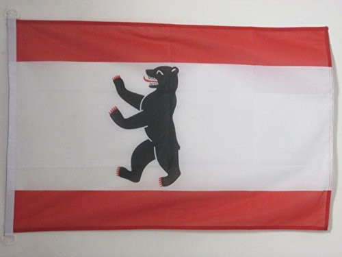 AZ FLAG Berlin Flag 2' x 3' for Outdoor - Germany - German Region of Berlin Flags 90 x 60 cm - Banner 2x3 ft Knitted Polyester with Rings