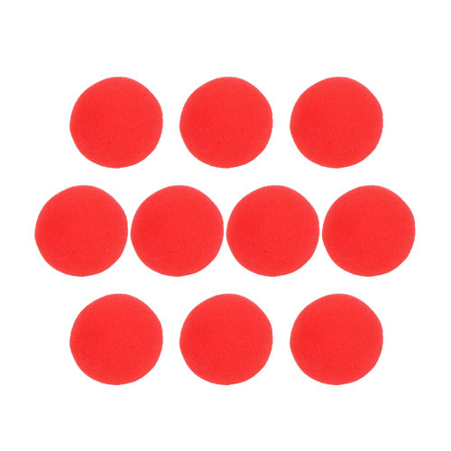 Sponge Balls Soft Magic Sponge Balls Combo Close-Up Magic Street Classical Comedy Trick Props Balls Children Stage Magic Props for Adults Kids Toy 10 Pieces - Red L
