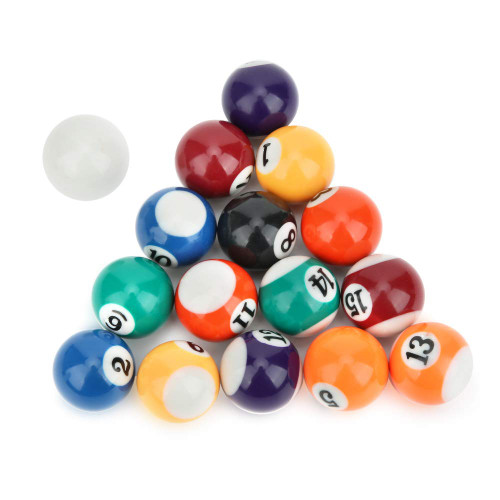 HURRISE Resin Billiard Ball, Pool Table, Billiard Table Accesssory Mini Billiard Ball Pool Games for Home Sport Children Pool Game