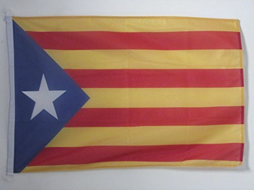 AZ FLAG Catalonia Estelada Blava Flag 2' x 3' for Outdoor - Independentist Catalan Flags 90 x 60 cm - Banner 2x3 ft Knitted Polyester with Rings