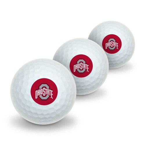 GRAPHICS & MORE The Ohio State University Primary Logo Novelty Golf Balls 3 Pack