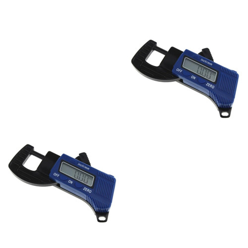 Mobestech 2pcs Smartsaker Measuring Tool Mini Micrometer Digital Thickness Gauge Caliper Trigger Gauge Plastigauge Millimeter Gauge Thickness Measuring Tool Tools Digital Display Tester