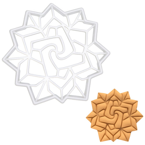 Origami Flower cookie cutter, 1 piece - Bakerlogy