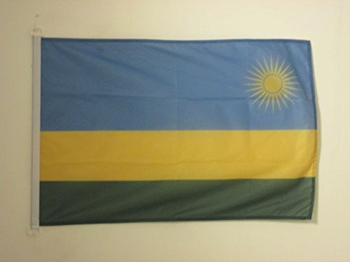 AZ FLAG Rwanda Flag 2' x 3' for Outdoor - Rwandese Flags 90 x 60 cm - Banner 2x3 ft Knitted Polyester with Rings