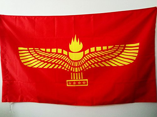 AZ FLAG Syriac Aramaic Flag 2' x 3' for a Pole - Syriac Christians Flags 60 x 90 cm - Banner 2x3 ft with Hole