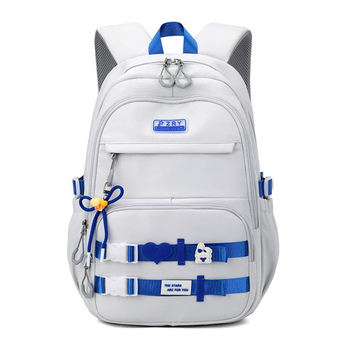 MITOWERMI Backpack for Girls Boys Lightweight Kids Backpack for Elementary School Bookbags grey