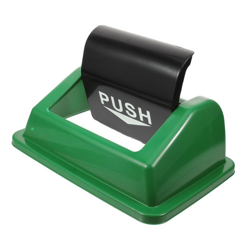 CHILDWEET Trash Can Lid Recycling Container Lids Replacement Only Rocker Flip Bucket Lid Garbage Can Replacement Lids Bins Trashcans Garbage Can Accessory Protector To Rotate Plastic Round