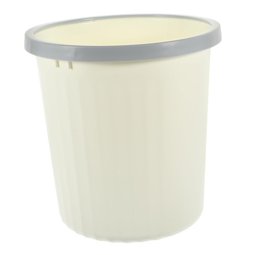 VILLCASE Trash Can Garbage Bin Garbage Bucket Wastebasket Waste Basket Rubbish Bin Bedroom Trashcan Garbage Can for Bedroom Litter Boxes Bins for Organization Office Trash Bin Pp No Cover