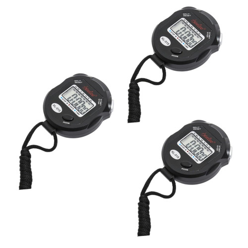 Toddmomy 3pcs Digital Stopwatch Timer Sports Timer Stopwatch Electronic Sports Timer Movement Timer Stop Watch Professional Sports Timer Referee Sports Timer Electronic Stopwatch Major