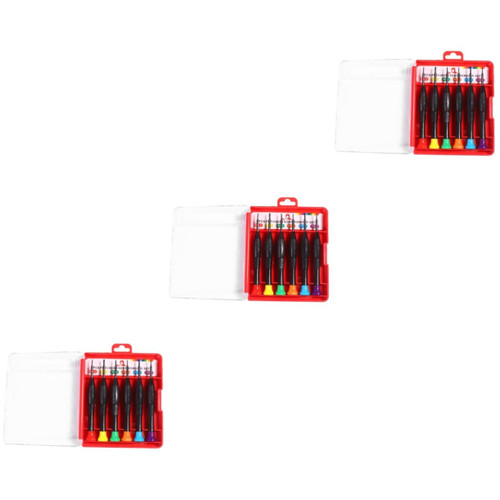 Veemoon 3 Sets 6pcs Special Screwdriver Tool Precision Screwdriver Multitool Screwdriver Fold up Hex Key Professional Screwdriver Bit Repair Screwdriver Drill Bike Repairing Multifunction