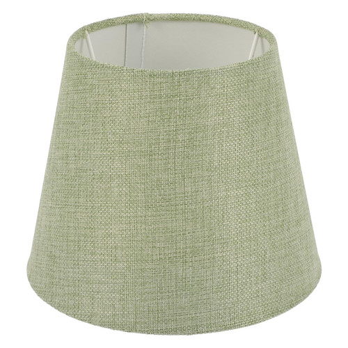 DOITOOL Fabric Drum Lampshade for Table Lamp Floor Lamps, Chandelier Lamp Shade, Farmhouse Burlap Lamp Shade Natural Linen Hand Crafted Lampshades for Floor Table Lamp, Green