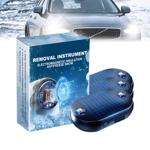 UFUNAY Solar Electromagnetic Molecular Interference Freeze and Snow Remover, Portable Kinetic Molecular Heater, Anti-Freeze Car Snow Removal Device (Color : 3Pcs)