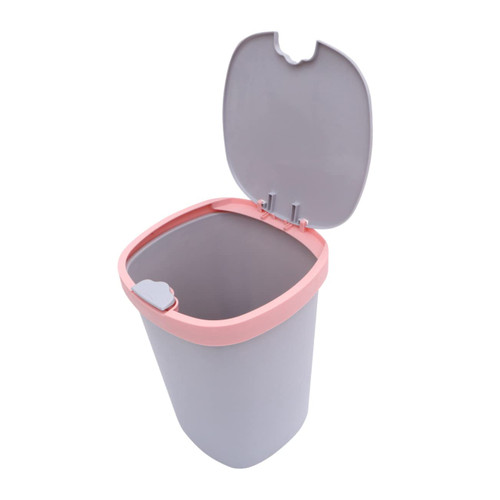 STOBAZA 1Pc Mini Trash can Office Trash countertop Trash bin Outdoor Trash cans Mini Garbage cans for Room Waste Basket car trashcan Push-Button Trash Can Small Trash can Clamshell Food