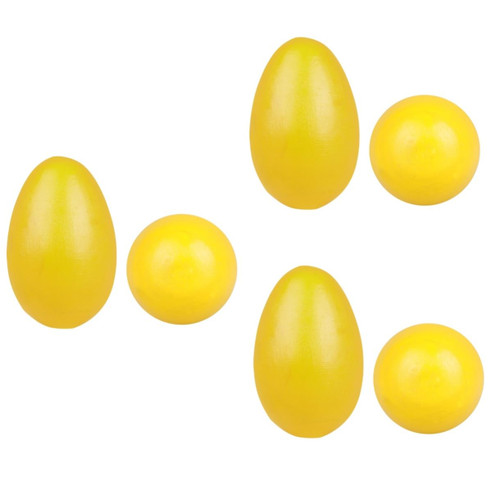 VICASKY 6 Pcs Orf Sand Egg Halloween Toys Infant Toys Kids Toys Maracas Toy Colorful Toys Percussion Music Eggs Musical Percussion Instrument Eggs Shakers Wooden Tambourine Iron Sand Baby