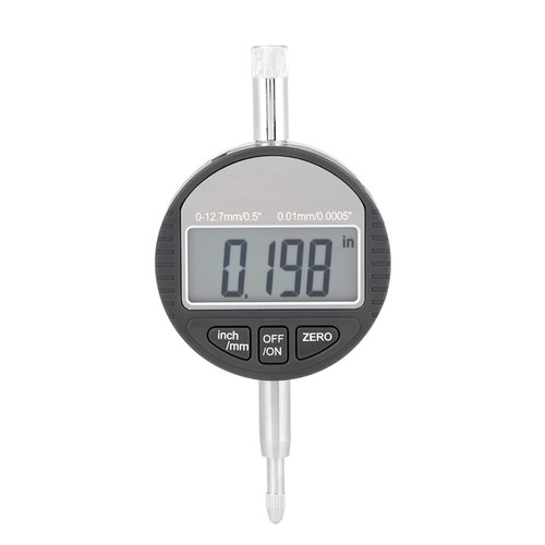 TOPINCN Electronic Digital Dial Indicator Gage Gauge Inch Metric Conversion 0 to 1 Inch 25.4 mm with Back Lug Auto Off Featured Measuring Tool