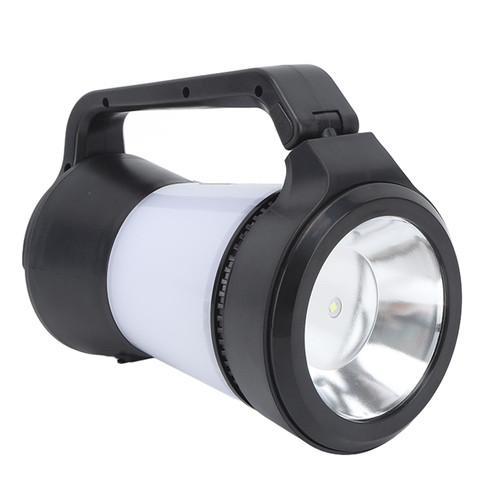 3 in 1 Outdoor Camping Light, Multifunctional IPX4 Waterproof Rechargeable Flashlight LED Handheld Camping Lights (Black)
